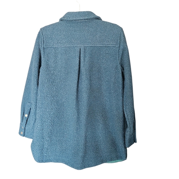 Women's NWT Soft Surroundings Campera Shacket Mediterranean Blue Medium (10-12) - Picture 3 of 15